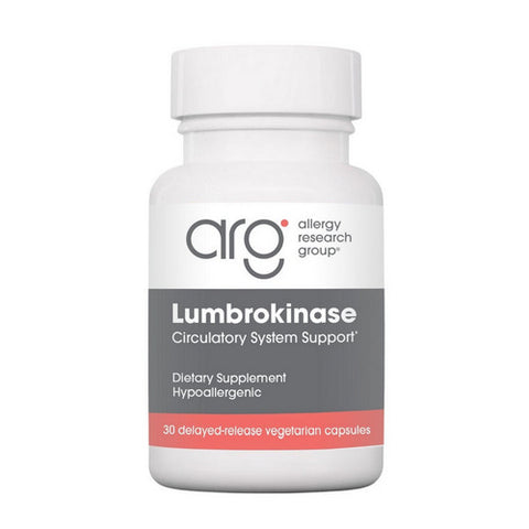 Nutricology/ Allergy Research Group, Lumbrokinase Phthalate-Free, 30 Count