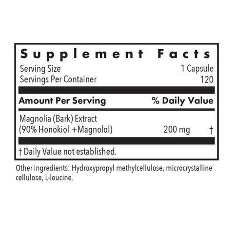 Nutricology/ Allergy Research Group, Magnolia Extract Honokiol Plus Magnolol 90%, 120 Veg Caps Nutricology/ Allergy Research Group