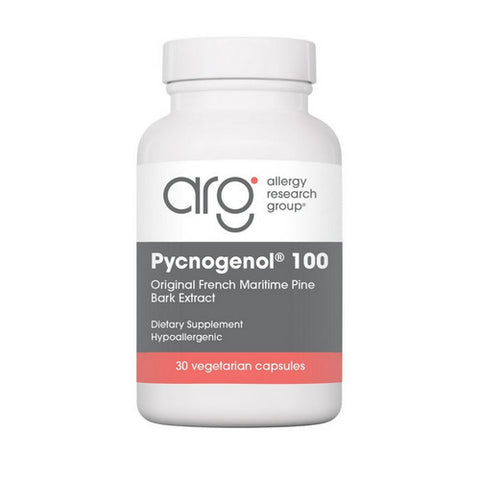 Nutricology/ Allergy Research Group, Pycnogenol 100 Original French Maritime Pine Back Extract, 30 Veg Caps