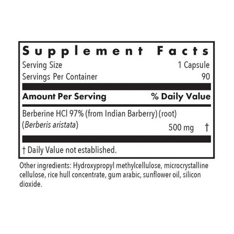 Nutricology/ Allergy Research Group, Berberine 500, 90 Veg Caps