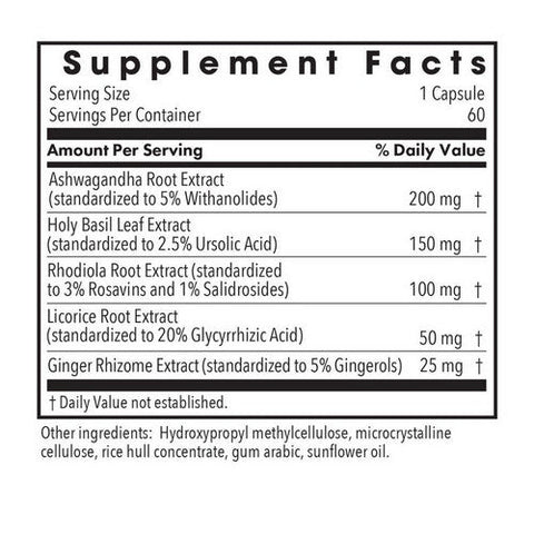 Nutricology/ Allergy Research Group, Herbal Adapt HPA Axis Restore, 60 Veg Caps Nutricology/ Allergy Research Group