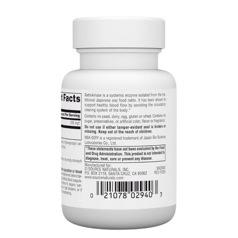 Source Naturals, Nattokinase NSK-SD, 200 mg, 30 Caps