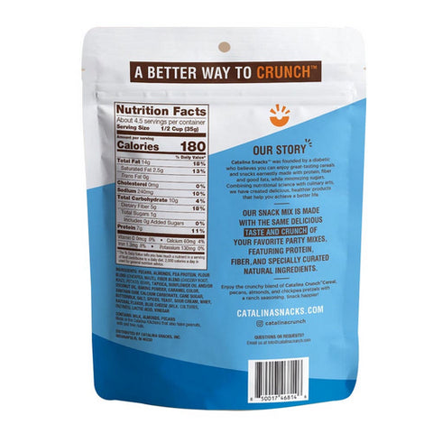 Catalina Crunch, Keto Friendly Creamy Ranch Crunch and Snack Mix, 5.25 Oz(Case Of 6)