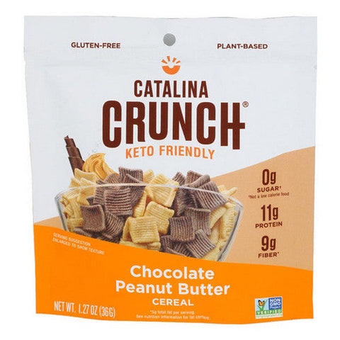 Catalina Crunch, Keto Friendly Chocolate Peanut Butter Cereal, 1.27 Oz(Case Of 12) Catalina Crunch