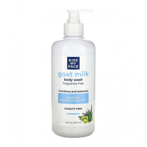 Kiss My Face, Goat Milk Body Wash Frgrance Free, 16 Oz Kiss My Face