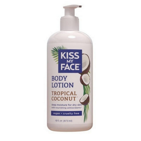 Kiss My Face, Tropical Coconut Body Lotion, 16 Oz