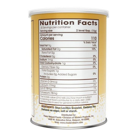 Fearn Natural Foods, Lecithin, GRANULES, 16 OZ