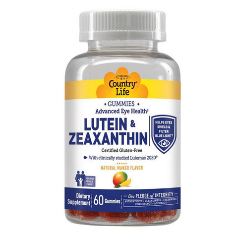 Country Life, Lutein and Zeaxanthin, 60 Gummies