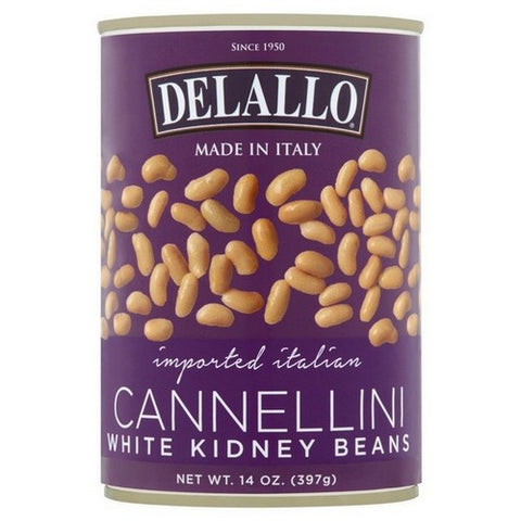 Delallo, Italian Cannellini Beans, 14 Oz (Case Of 12)