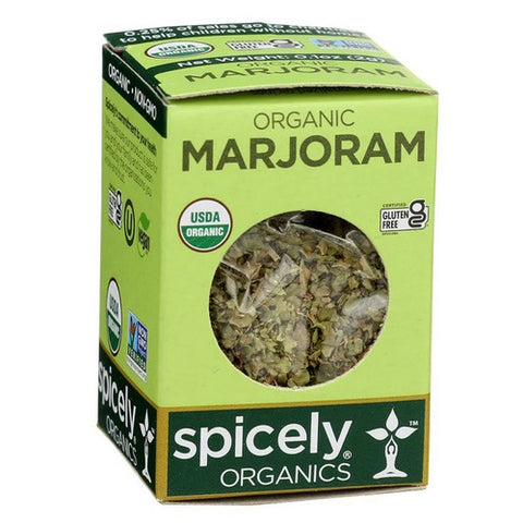 Spicely Organics, Organic Marjoram Whole, 0.1 Oz (Case Of 6)