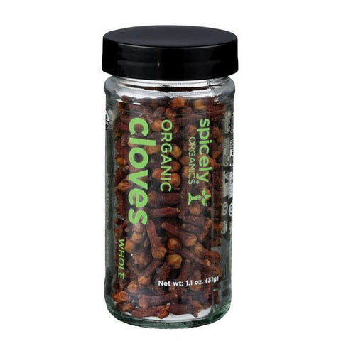 Spicely Organics, Organic Whole Clove, 1.1 Oz (Case Of 3)
