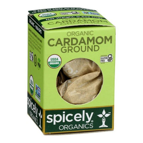 Spicely Organics, Organic Cardamom Ground, 0.4 Oz (Case Of 6)