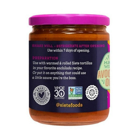 Siete, Red Enchilada Sauce, 15 Oz (Case Of 6) Siete