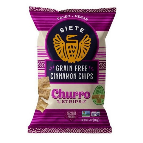 Siete, Cinnamon Chips Churro Strips Grain Free, 5 Oz (Case Of 12)