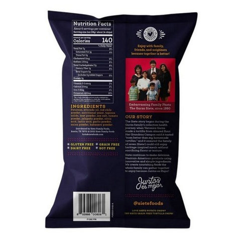 Siete, Fuego Kettle Cooked Potato Chips, 5.5 Oz (Case Of 6)