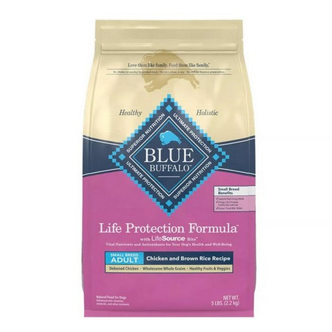 Blue Buffalo, Life Protection Formula Natural Adult Small Breed Dry Dog Food Chicken And Brown Rice, 5 Lbs (Case Of 3)