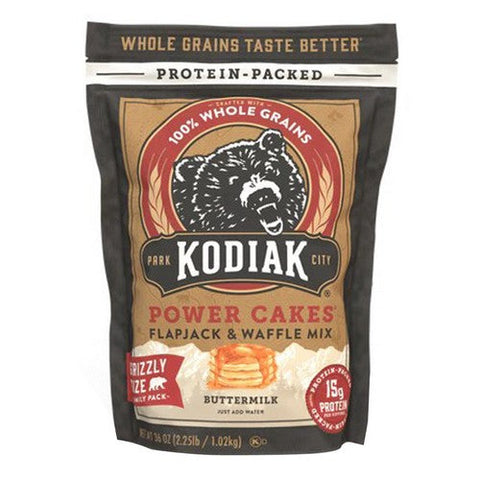 Kodiak Cakes, Flapjacl And Waffle Mix Power Cakes Buttermilk, 36 Oz (Case Of 6) Kodiak Cakes