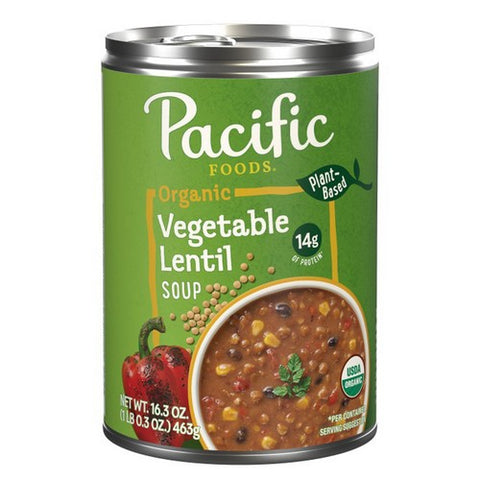 Pacific Foods, Organic Vegetable Lentil Soup, 16.3 Oz (Case Of 12)