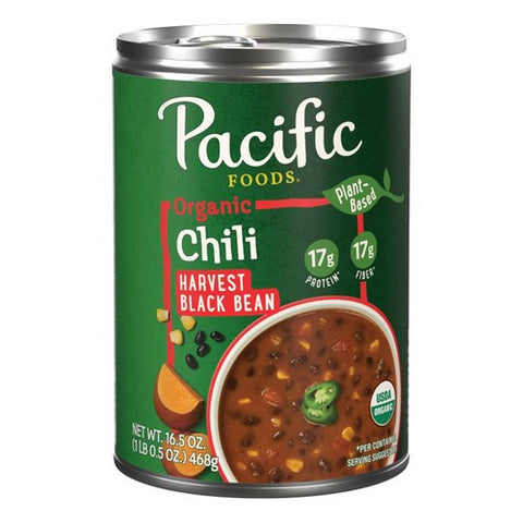 Pacific Foods, Organic Chilli Harvest Black Bean Soup, 16.5 Oz (Case Of 12)