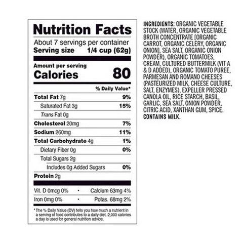 Sonoma Gourmet, Tomato Basil Alfredo Sauce, 15.5 Oz