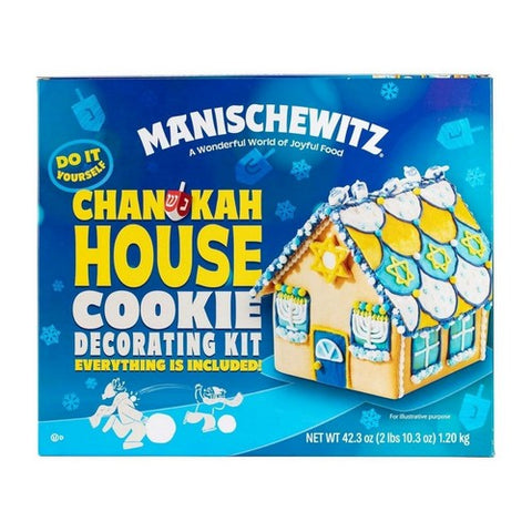 Manischewitz, Chanukah House Vanilla Cookie Decorating Kit, 42 Oz (Case Of 6) Manischewitz