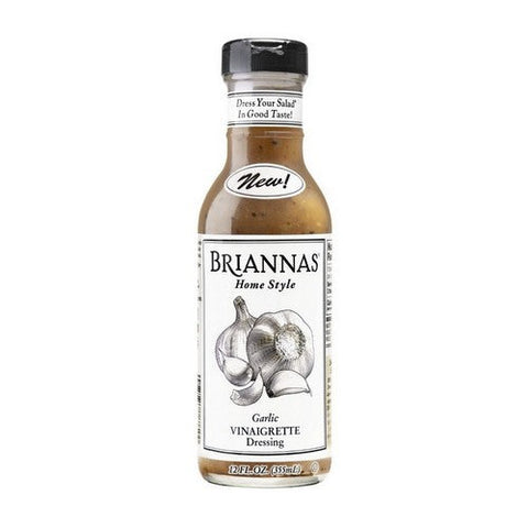 Briannas, Garlic Vinaigrette Dressing, 12 Oz(Case Of 6) Briannas