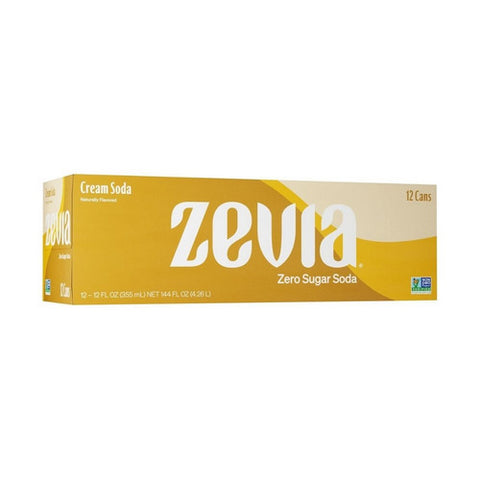 Zevia, Soda Cream Zero Calorie, 144 Oz (Case Of 2)