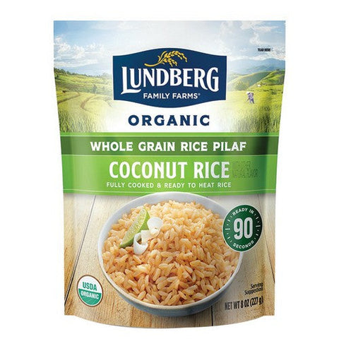 Lundberg, Organic Whole Grain Coconut Rice, 8 Oz (Case Of 6) Lundberg
