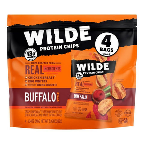 Wilde Snacks, Buffalo Style Protein Chips, 5.4 Oz (Case Of 8)