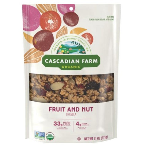Cascadian Farm, Organic Fruit and Nut Granola, 11 Oz (Case Of 4)