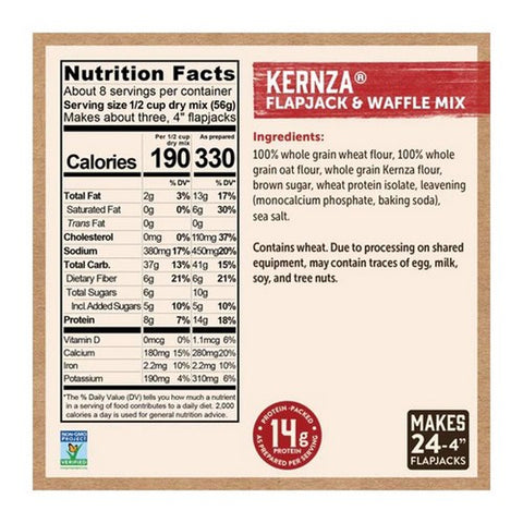 Kodiak Cakes, Flapjack Waffle Mix Kernza Cakes, 16 Oz (Case Of 6)