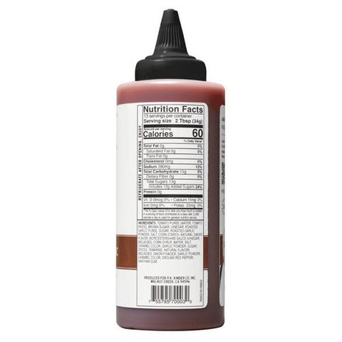 Kinders, Roasted Garlic BBQ Sauce, 15.5 Oz (Case Of 6)