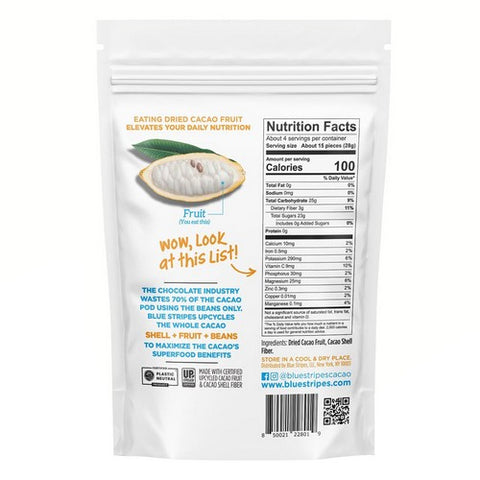 Blue Stripes, Dried Cacao Fruit, 4 Oz (Case Of 6)