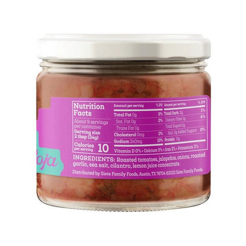 Siete, Casera Style Mild Salsa Roja, 10.5 Oz (Case Of 6) Siete