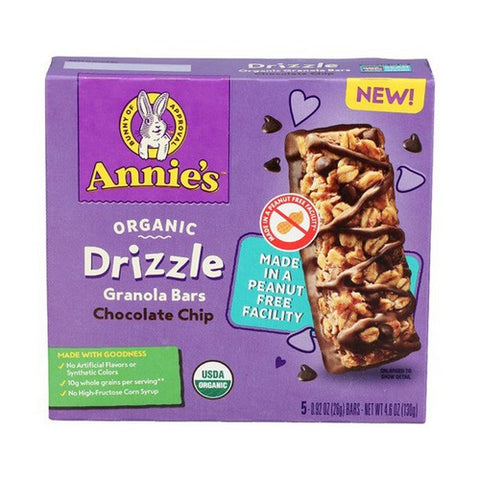 Annie's Homegrown, Organic Drizzle Granola Bars, 4.6 Oz (Case Of 12)