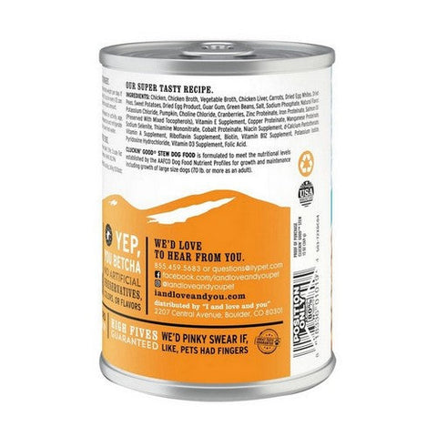 I And Love And You, Cluckin Good Stew Wet Dog Food, 13 Oz(Case Of 12) I And Love And You