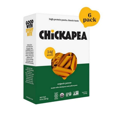 Chickapea, Organic Chickpea And Lentil Penne Pasta, 8 Oz(Case Of 6)