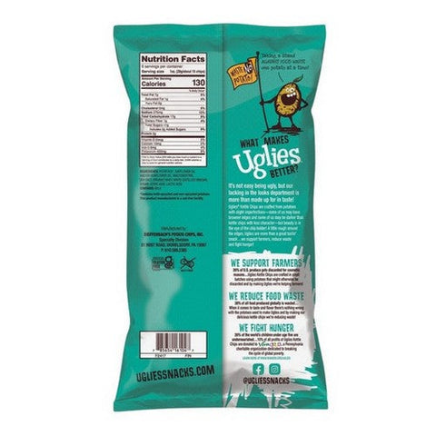 Uglies, Kettle Potato Chips Salt And Vinegar, 6 Oz(Case Of 12) Uglies
