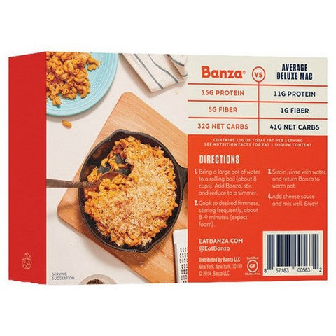 Banza, Chickenpea Mac And Cheese Pasta, 11 Oz(Case Of 6) Banza