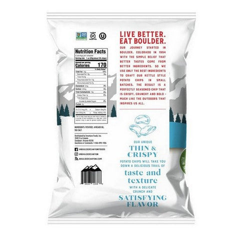Boulder Canyon, Thin And Crispy Classic Sea Salt Potato Chips, 6 Oz(Case Of 12) Boulder Canyon
