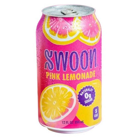 Swoon, Lemonade Pink Zero Sugar, 12 Oz(Case Of 12)