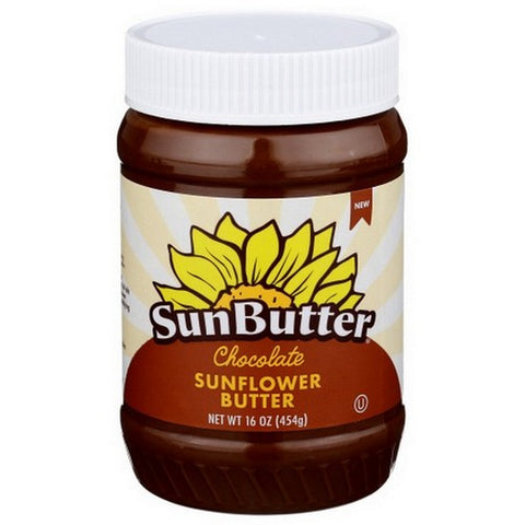 Sunbutter Natural, Sunflower Butter Chocolate, 16 Oz(Case Of 6)