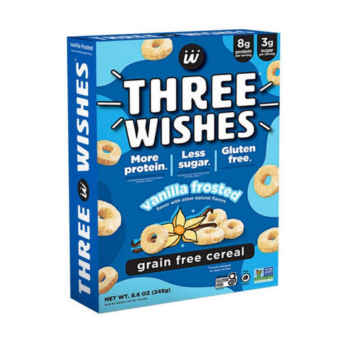 Three Wishes, Frosted Grain Free Cereal, 8.6 Oz(Case Of 6)