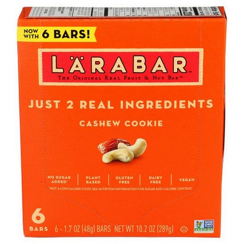 Larabar, Cashew Cookie Bar, 10.2 Oz(Case Of 8)