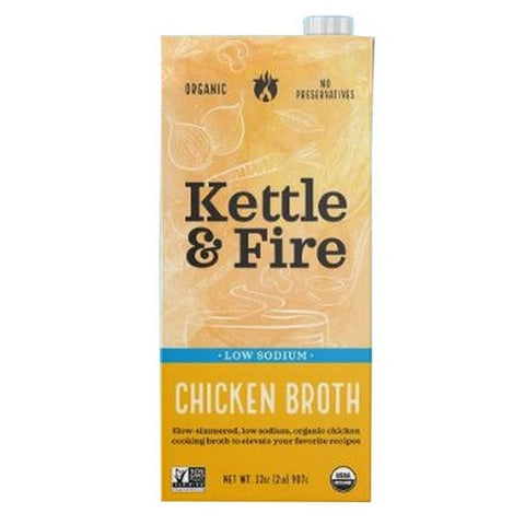 Functional Remedies, Chicken Broth Low Sodium, 32 Oz(Case of 8)