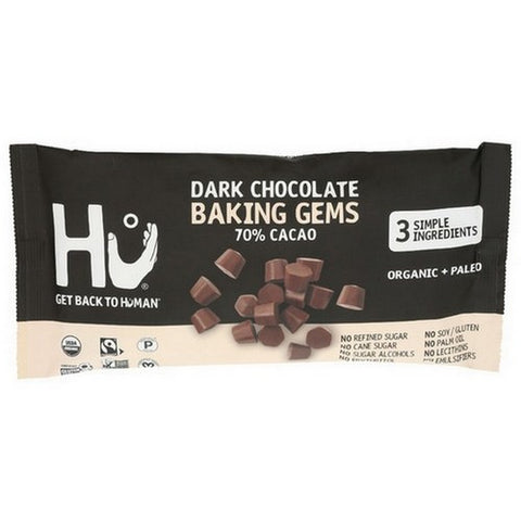 Hu, Baking Dark Chocolate Gems, 9 Oz(Case Of 12)