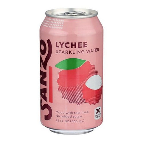 Sanzo, Lychee Sparkling Water, 12 Oz(Case Of 12)