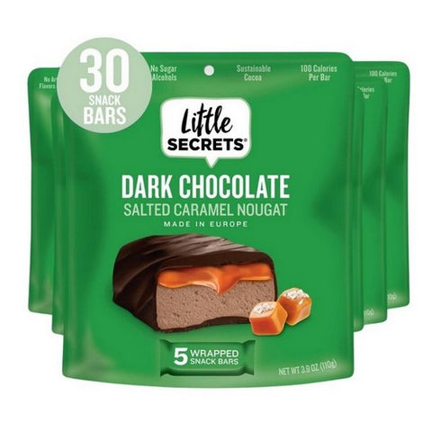 Little Secrets Llc, Salted Caramel Nougat Bars In Dark Chocolate, 3.9 Oz(Case Of 6)