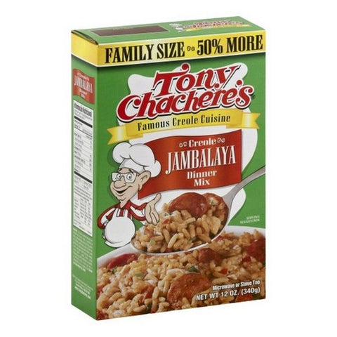 Tony Chachere's, Creole Jambalaya Dinner Mix Family Size, 12 Oz(Case Of 8)