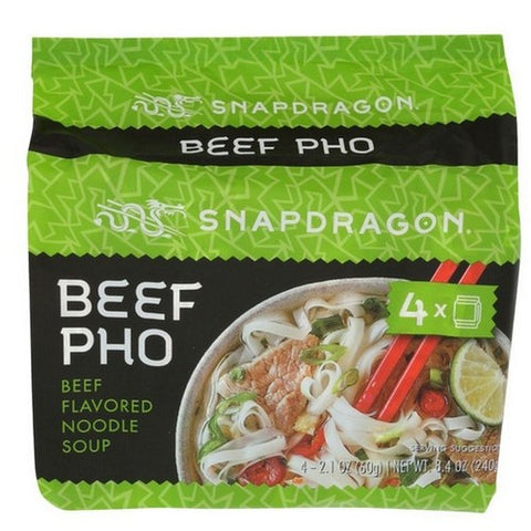 Snapdragon, Noodles Pho Balanced Beef, 8.4 Oz(Case Of 4)